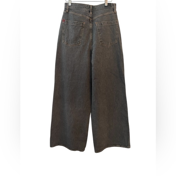 BDG Urban Outfitters Washed Black A-WIDE LEG  high Rise grunge baggy Jeans SZ 28 - Picture 3 of 7